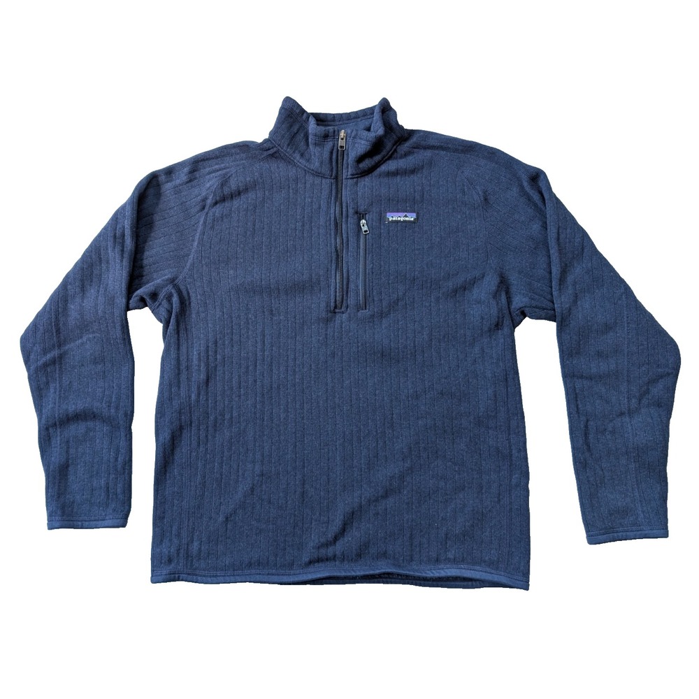 Patagonia Better Sweater 1/4 Zip Mens Large Blue Style 25300